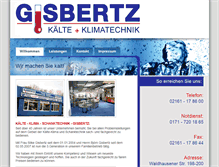 Tablet Screenshot of kaelte-gisbertz.de
